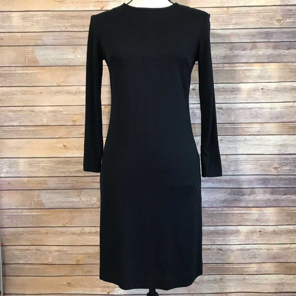 Ann Taylor Black Long Sleeve Dress